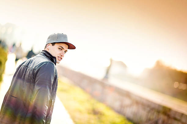 istock Young man listening to music 466292830