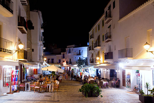 istock Ibiza dalt vila nightlife under night lights 466293428