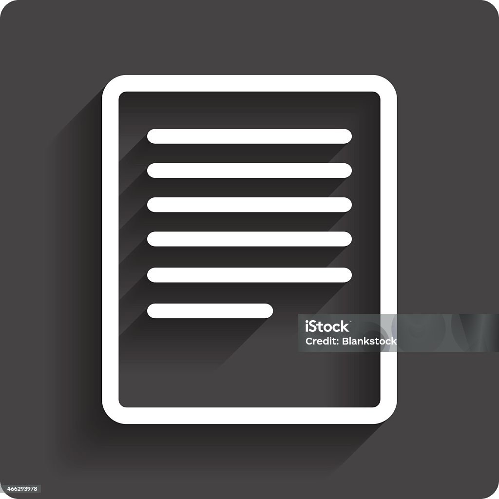 Ikon Tanda File Teks Simbol Dokumen File Ilustrasi Stok - Unduh Gambar