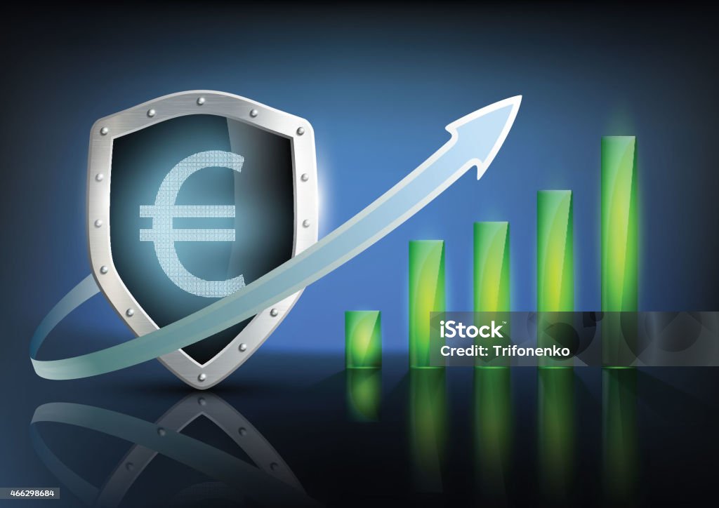 vector illustration of financial graph chart 2015 stock vector