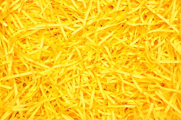 istock Yellow shredded paper as backgroud 466299374