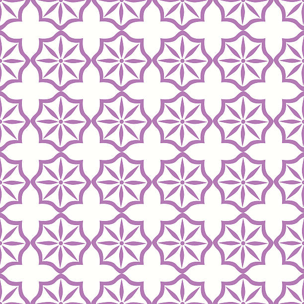 Seamless Tiling Pattern Moroccan Style vector art illustration