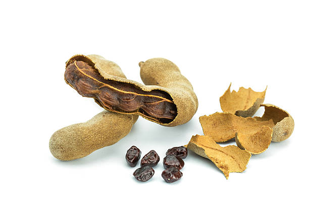 istock Close up tamarind on white background 466301308