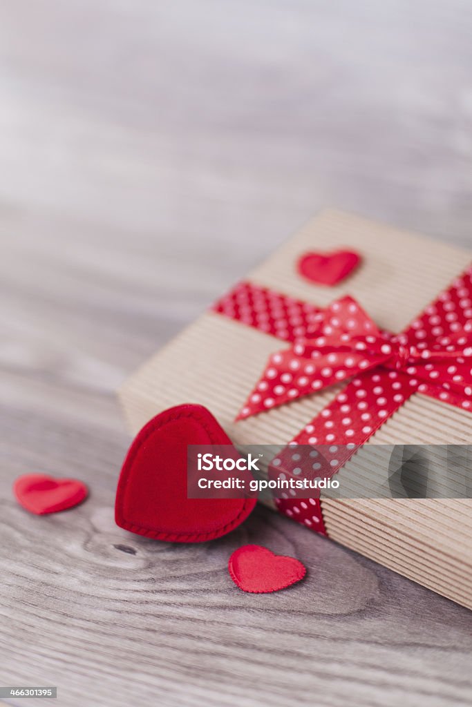 Valentine's day decorations on wood Affectionate Stock Photo