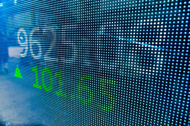 istock Digital stock market chart display 466305356