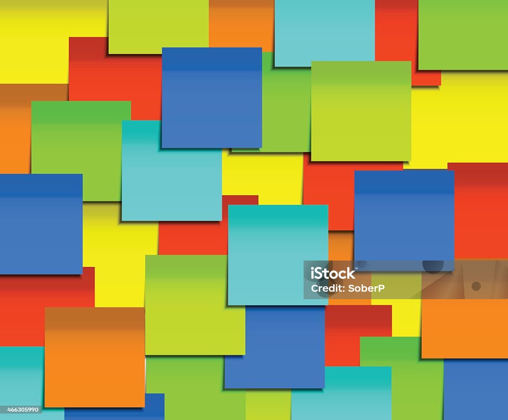 Square Notes Background Vector Modern Square Sticky Note Background Stock Illustration ...