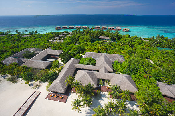 luxury tropical island resort