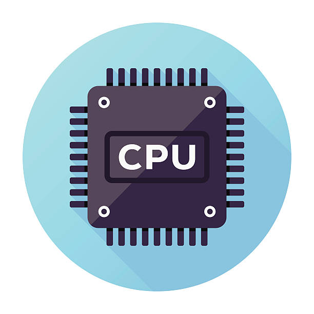 CPU Icon vector art illustration