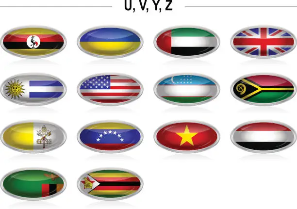 Vector illustration of Flags icon - 