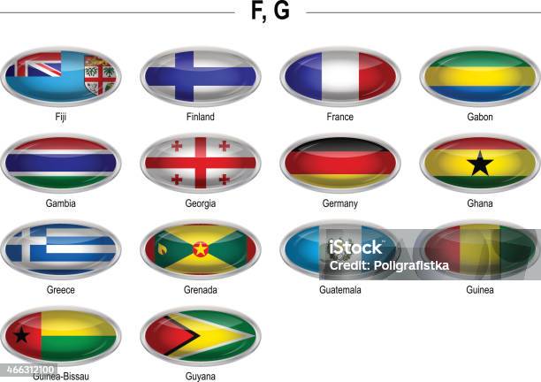 Ilustración de Banderas Icono F G y más Vectores Libres de Derechos de Bandera - Bandera, Elipse, Fiyi
