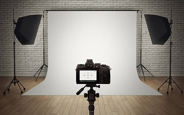 pengaturan lampu studio foto dengan kamera digital - sesi foto foto potret stok, foto, & gambar bebas royalti