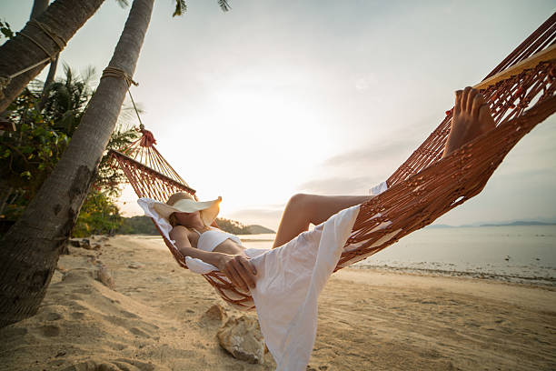 istock Relaxing, enjoying, loving-Vacation on tropical beach 466315386