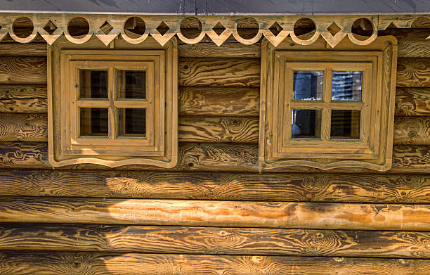 window wooden house.