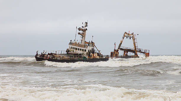 istock Zeila Shipwreck stranded on 25th August 2008 in Namibia 466316941