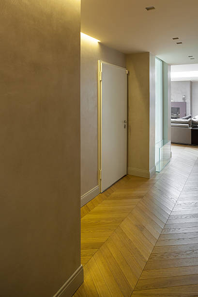 istock Interior, yellow entrance 466318288