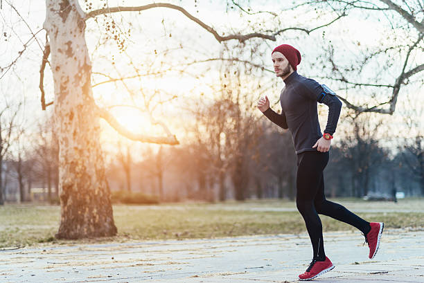 istock image of a man running outdoors 466319864