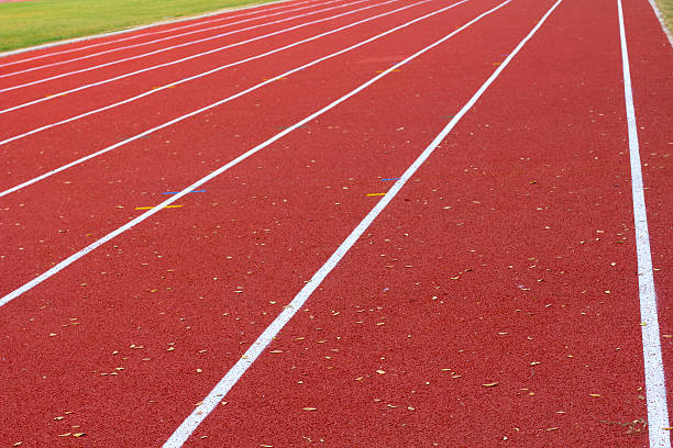 istock Close up on athletics track 466319867