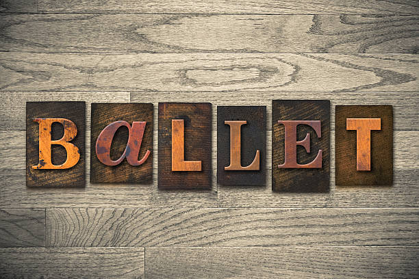 istock Ballet Concept Wooden Letterpress Type 466320172