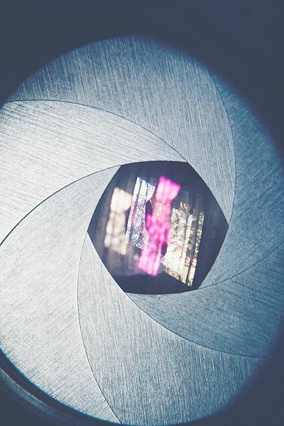 istock The diaphragm of a camera lens aperture 466320408