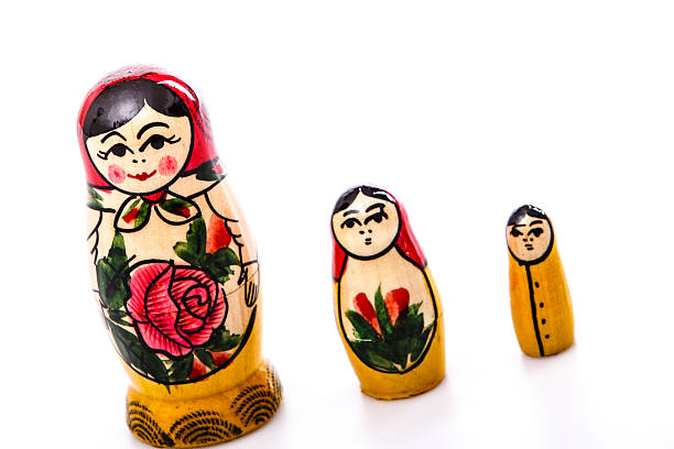 istock Russian Dolls Matryoshka Isolated on a white background 466320677