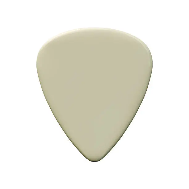 guitar pick isolated on white background