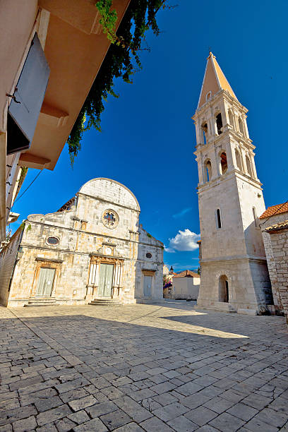 istock Stari Grad on Hvar island square 466325468