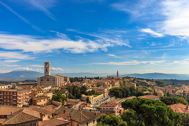 Perugia is the capital city of the region of Umbria, in centre Italy, located about 164 kilometres (102 miles) north of Rome, and 148 km (92 miles) south-east of Florence. Founded by the Etruscans, Perugia is today the cultural and economic hub of the region, a tourist destination and a university seat.