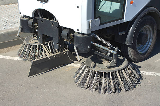 istock Part of road cleaning machine closeup 466327464