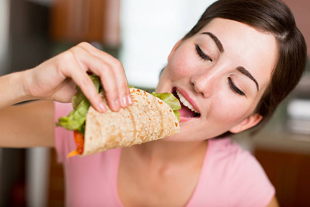 istock Woman having tortilla 466327538