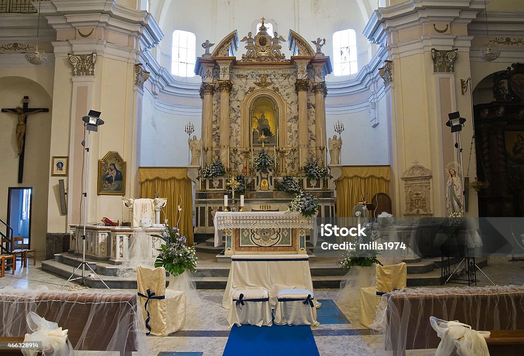 Mother Church of Oriolo. Calabria. Italy. 2015 Stock Photo