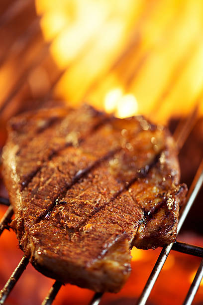 istock Sirloin Steak on Barbecue 466329845