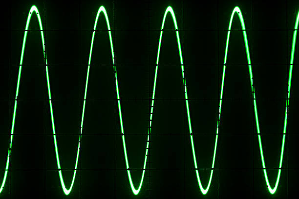 stary oscyloskop ekranu - oscilloscope electronics industry sine wave instrumentation zdjęcia i obrazy z banku zdjęć