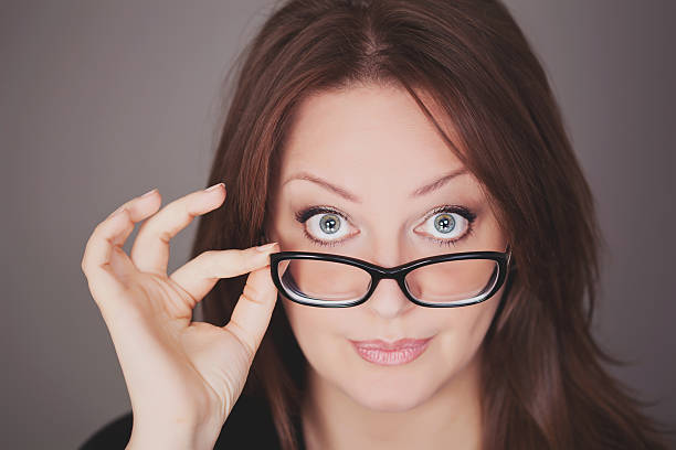 istock Surprized woman in glasses 466332319