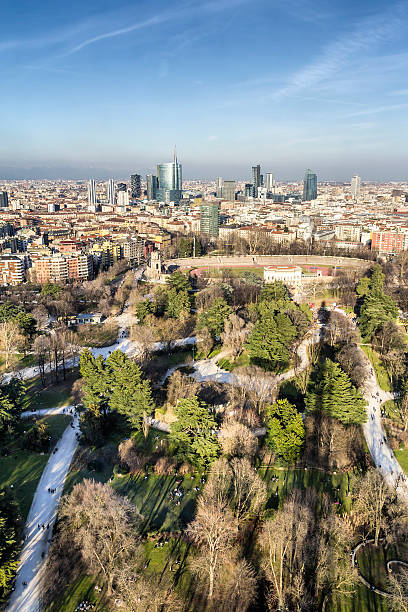 istock Aerial view of Milan (Italy) 466332926