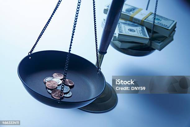 Income Inequality Concept Stock Photo - Download Image Now - Imbalance, Finance, Coin