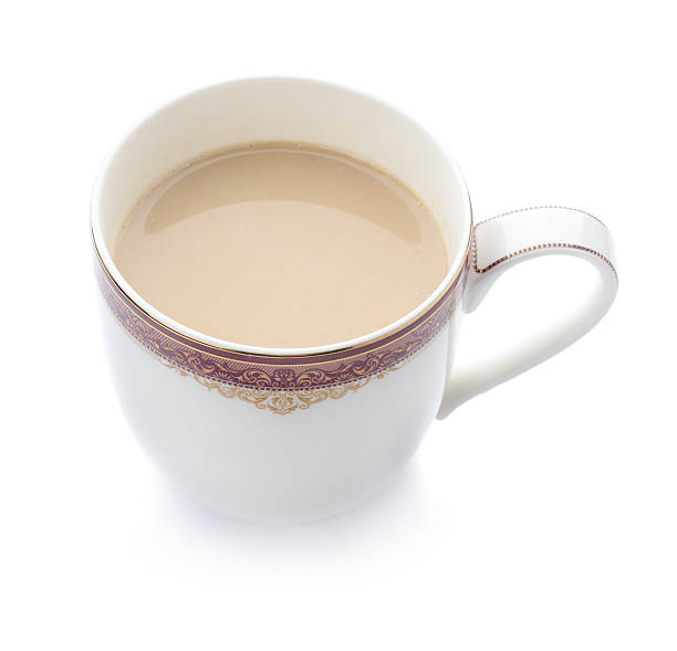 istock Cup of milk coffee isolated on white background 466335396