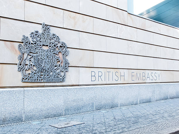 istock Sign of British Embassy in Berlin 466335490