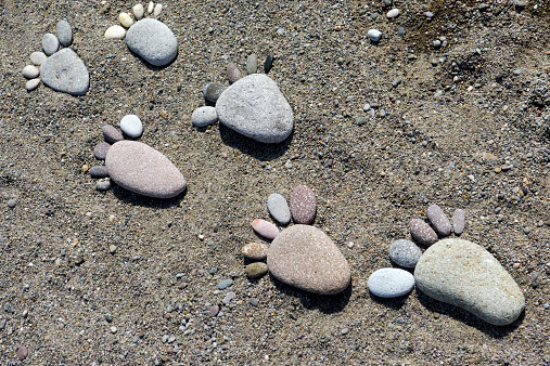 foot prints of stones