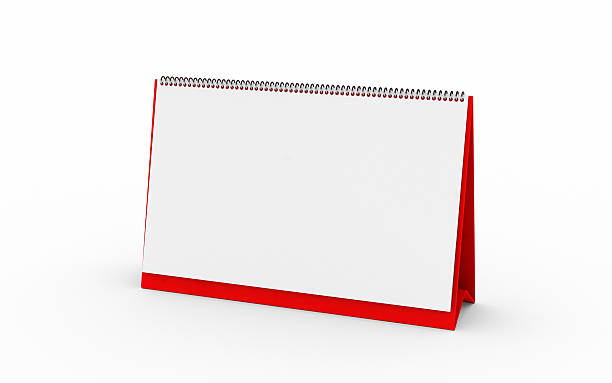 istock Standing blank calendar isolated on white background 466337962