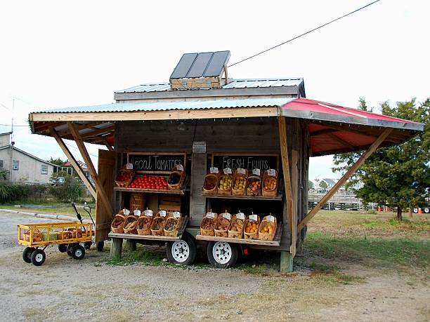 istock Farm Fresh Fruit and Vegetable Stand Market 466337976