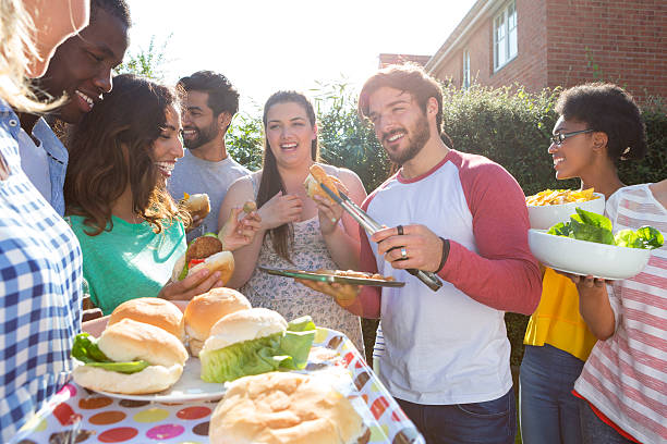 istock Group of Friends Having a Barbecue 466338178