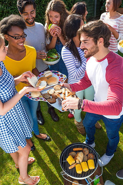 istock Group of Friends Having a Barbecue 466338360