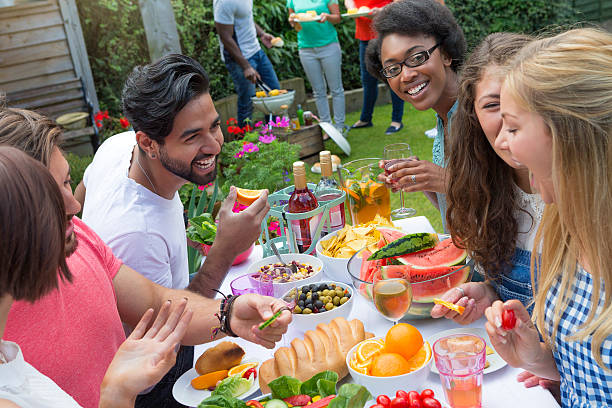 istock Group of Friends Having a Barbecue 466338868