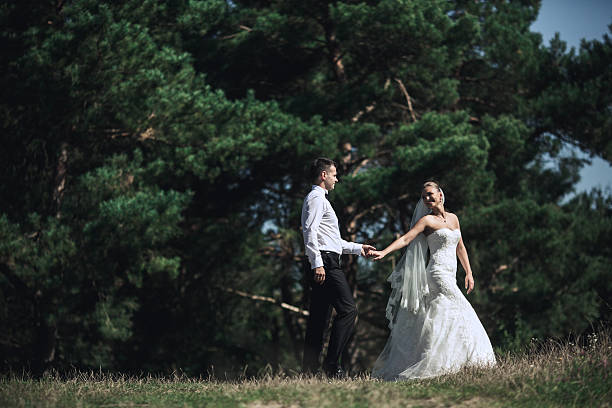 istock Beautiful wedding couple 466339726