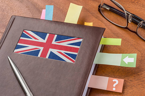 istock Notebook with the flag of the UK 466340374