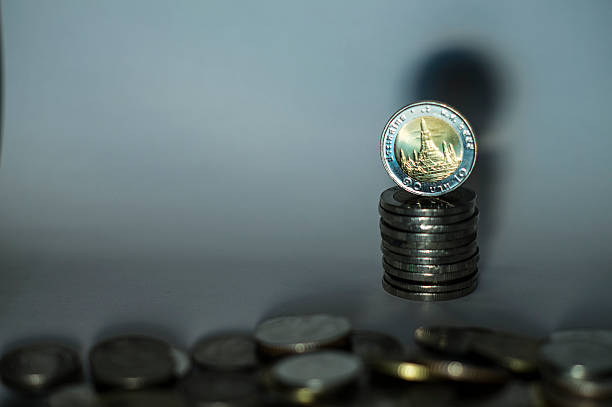 Thailand Coins stock photo