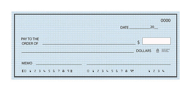 comprobar en blanco - generic currency fotografías e imágenes de stock