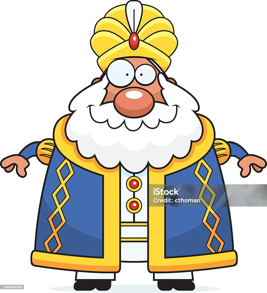 Happy Cartoon Sultan Stock Illustration - Download Image Now - 2015, Adult,  Adults Only - iStock