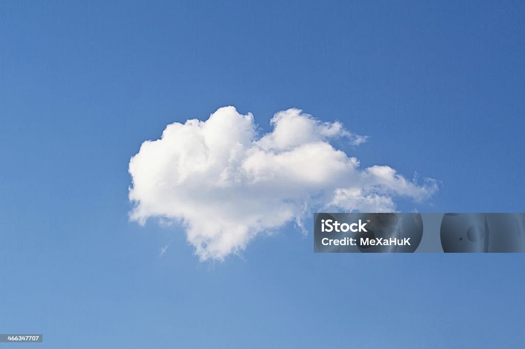 White cloud on blue sky One white cloud on blue sky Cloud - Sky Stock Photo