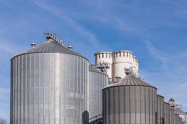 istock Storage facility cereals, and biogas production 466350608